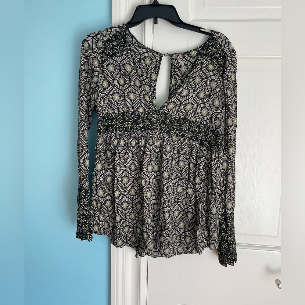 Free people deep v blouse